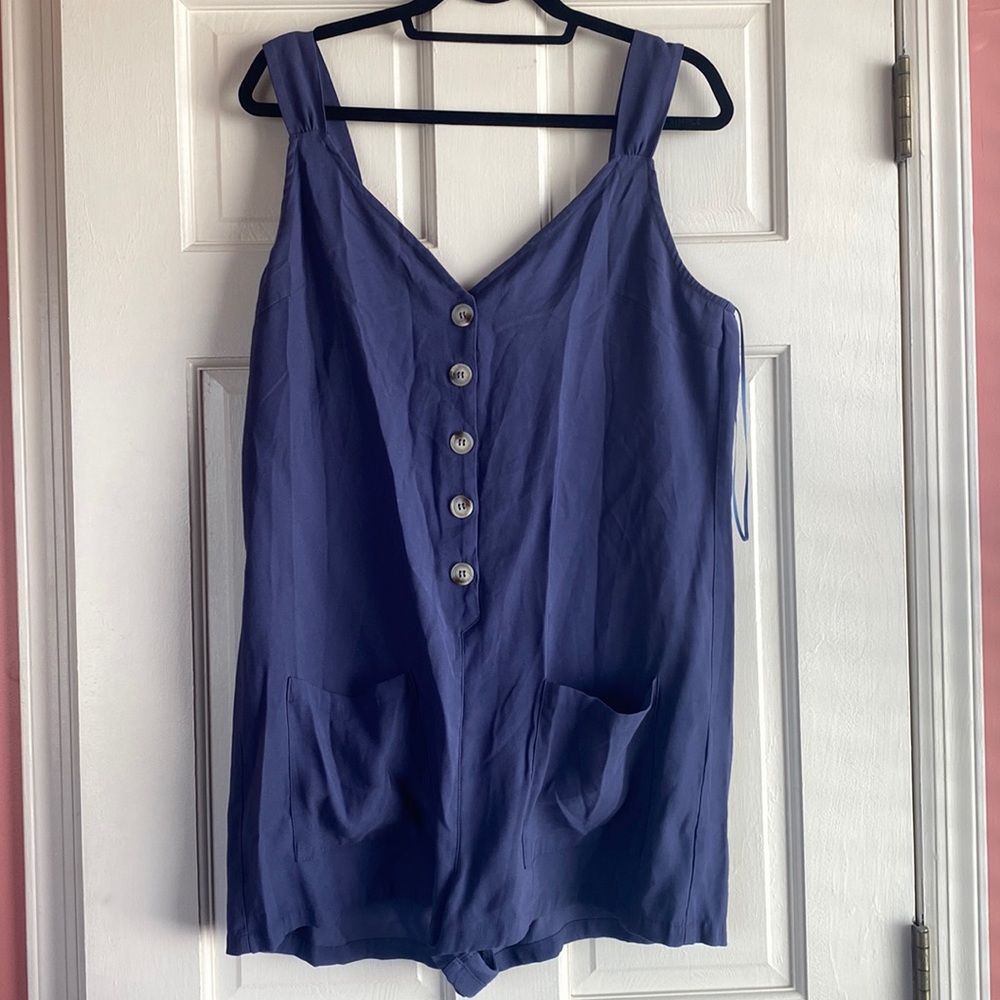 Navy Romper - image 1